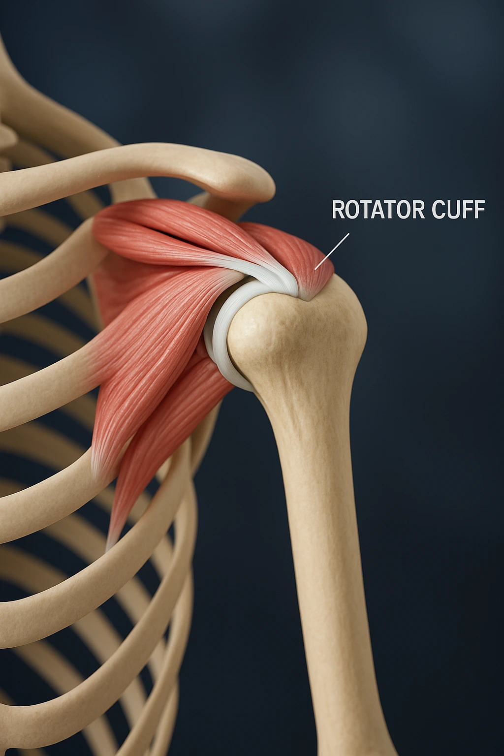 Rotator cuff shoulder anatomy illustration – HamiltonStoney Creek.